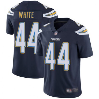 Los Angeles Chargers NFL Football Kyzir White Navy Blue Jersey Men Limited  #44 Home Vapor Untouchable